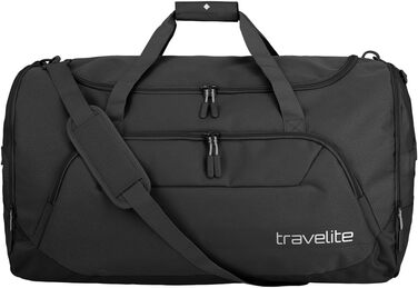 Дорожня сумка Travelite Kick Off XL 120 л, легка спортивна сумка 70 см, чорна, для подорожей, спортзалу, басейну, лікарні