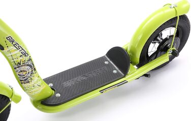 Дитячий роликовий самокат STAR SCOOTER з повітряними колесами (10 дюймів) для хлопчиків та дівчаток 4-5 років. Зелений