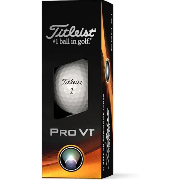 Гольф-м'ячі Titleist Pro V1 3 шт з написом Happy Birthday – подарунок для гольфіста