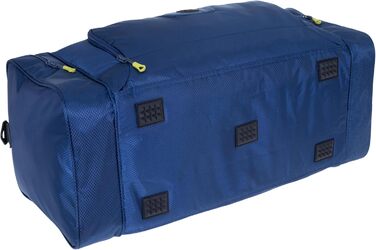 Спортивна сумка XL 69 см, 55 л з відділенням для взуття та вологих речей, для жінок і чоловіків, темно-синя, з пляшкою для води