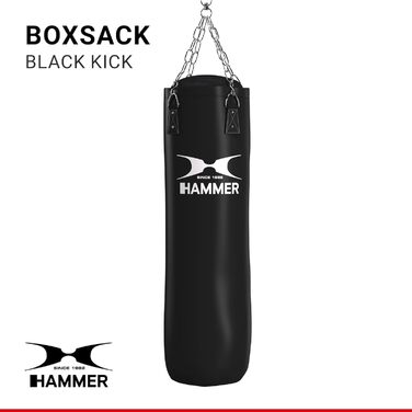Боксерський мішок HAMMER BOXING Premium 120 см чорний для боксу та кікбоксингу