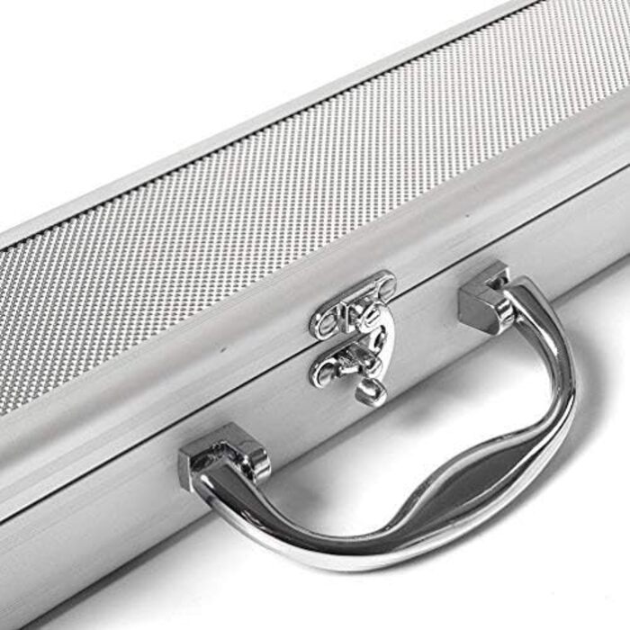 CUESOUL 57' Ручний снукерний кий з 3/4 суглобом та міні-подовжувачем для кінця, в кейсі з алюмінію Karella D304