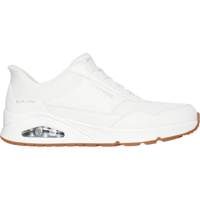 Чоловічі кросівки Skechers UNO - Banksia Hands Free Slip-ins, білий, широка колодка