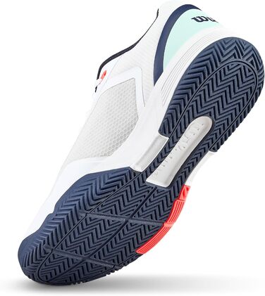 Тенісні кросівки Wilson Courtglide Herren білі/блакитні/коралові, розмір 49 1/3