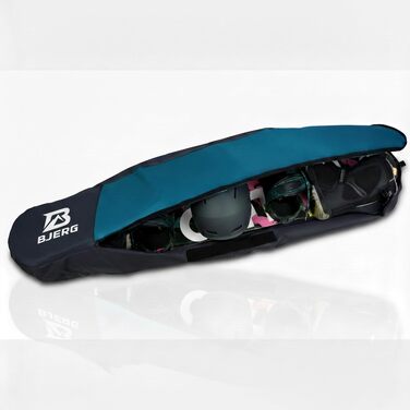 Чохол-сумка для сноуборда Bjerg Boardbag, рюкзак для транспортування сноуборда до 150 см, бірюзовий, Made in Europe