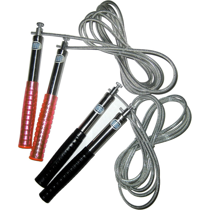 BAY® OLYMP Скакалка для стрибків зі сталі з підшипниками, регульована, 280-320 см. Ідеально для фітнесу, кікбоксингу, муай-тай