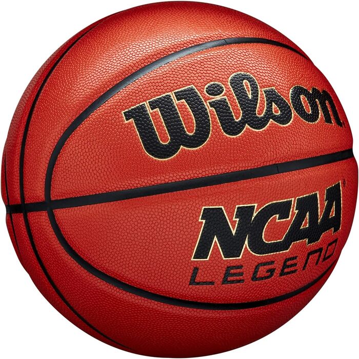 Баскетбольний м'яч Wilson NCAA Legend розмір 5, помаранчево-чорний, універсальний
