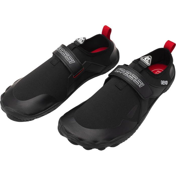 Кросівки Cressi Geko - унісекс, для дайвінгу та снорклінгу, чорно-червоні, 38 EU