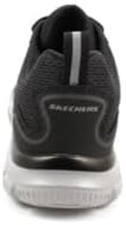 Чоловічі кросівки Skechers Track Ripkent (42.5 EU, Wide Fit), темно-сині з чорною обробкою, сітчасті