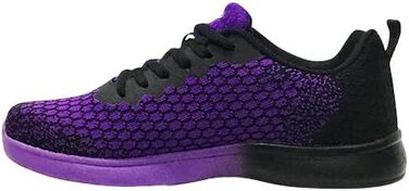 Жіночі кеди для боулінгу Pyramid Path Lite з сітчастою поверхнею, безшовні, 35 EU, чорний/фіолетовий
