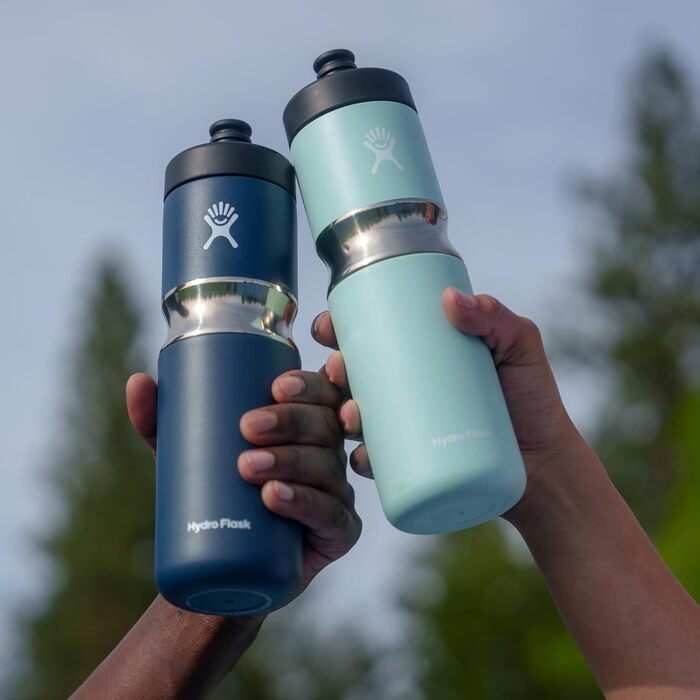 Термобутилка Hydro Flask 20oz Wide Mouth Indigo, спортивна, ізольована