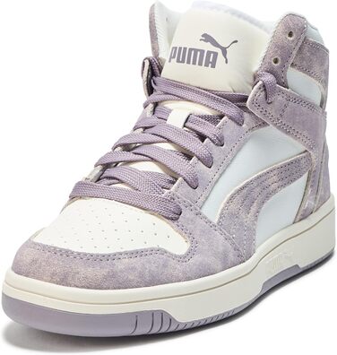 Кросівки PUMA Rebound Layup Mid для жінок, 42 EU, сірий, сливовий, білий, Ah25
