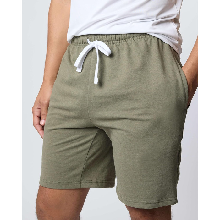 Чоловічі шорти 3 шт. Real Essentials: бавовна, French Terry, з кишенями (доступні розміри Big & Tall) для спорту та відпочинку