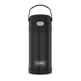 Дитяча термопляшка Thermos Funtainer зі сталі з трубочкою, вакуумна ізоляція, 355 мл, чорна