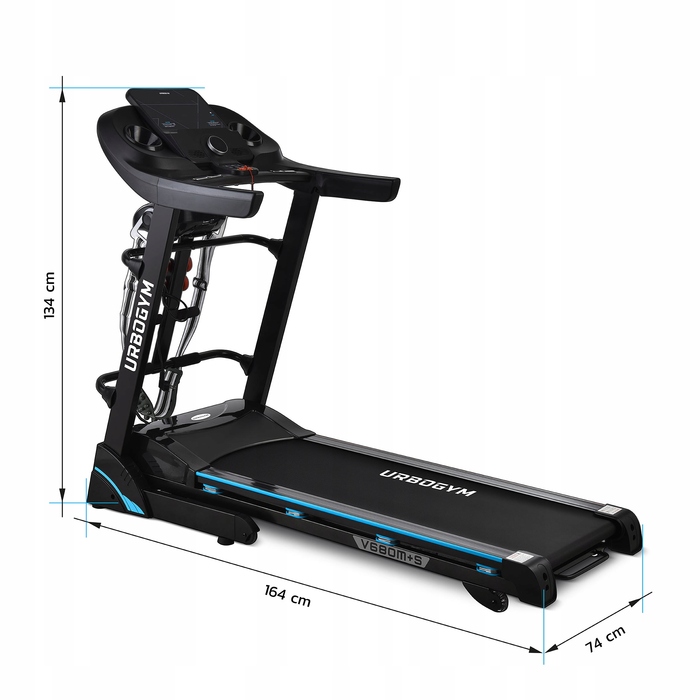 Електрична бігова доріжка Urbogym V680MS (до 120 кг)