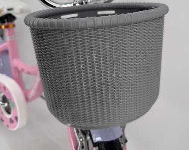 Дитячий велосипед Platinum 16 дюймів, рожевий, з кошиком та дзвоником