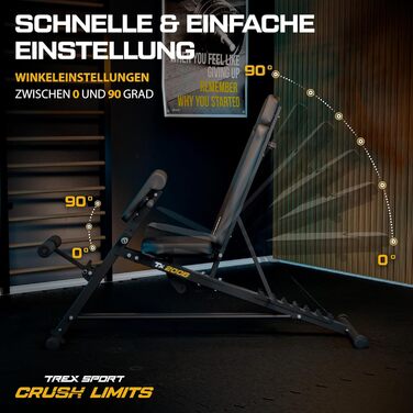 Тренажер для дому TX-200B: багатофункціональна лавка для силових тренувань | до 250 кг