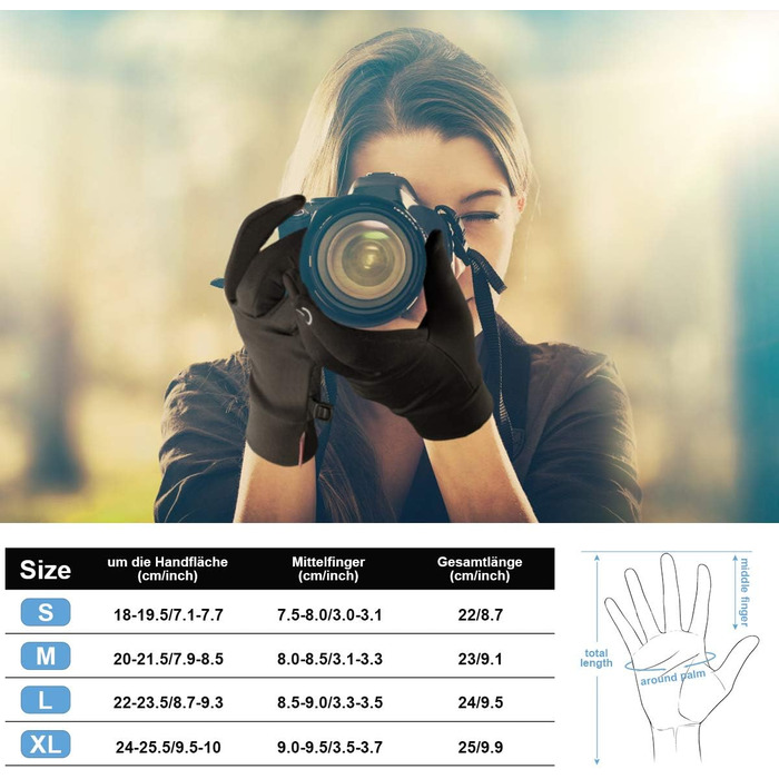 Велосипедні рукавички Lapulas з сенсорним екраном для чоловіків та жінок, чорні, XL