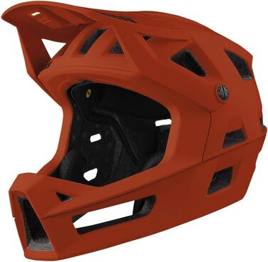 Велосипедний шолом IXS Trigger FF MIPS для ендуро, оливковий/помаранчевий, XS