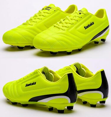 Дитячі футбольні бутси FG для хлопчиків та дівчаток, розмір 31 EU, S2116, лимонно-жовтий колір