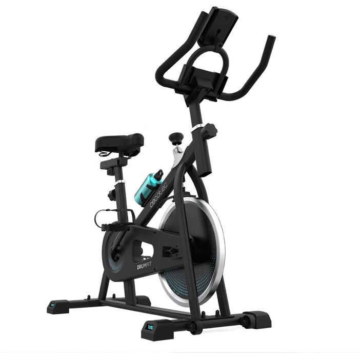 Велотренажер Cecotec DrumFit Indoor 6000 Forcis: магнітний, з LCD-монітором, 6 кг маховик, чорний