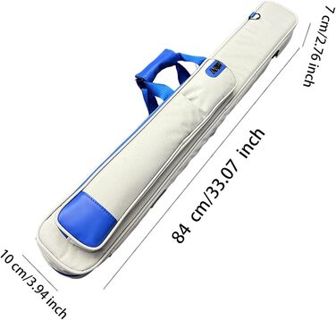 Чохол для кия Billard-Pool з 4 відділеннями, Oxford-чорний, з PU-шкіри