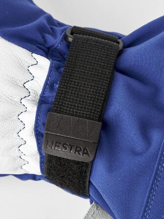 Шкіряні гірськолижні рукавиці Hestra Armee Leder Heli Ski 3-пальцеві, Royal Blue, розмір 8