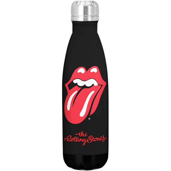 Термобутилка Rocksax The Rolling Stones 500 мл з нержавіючої сталі 18/8, герметична, зберігає тепло 12 годин і холод 24 години, офіційна ліцензія