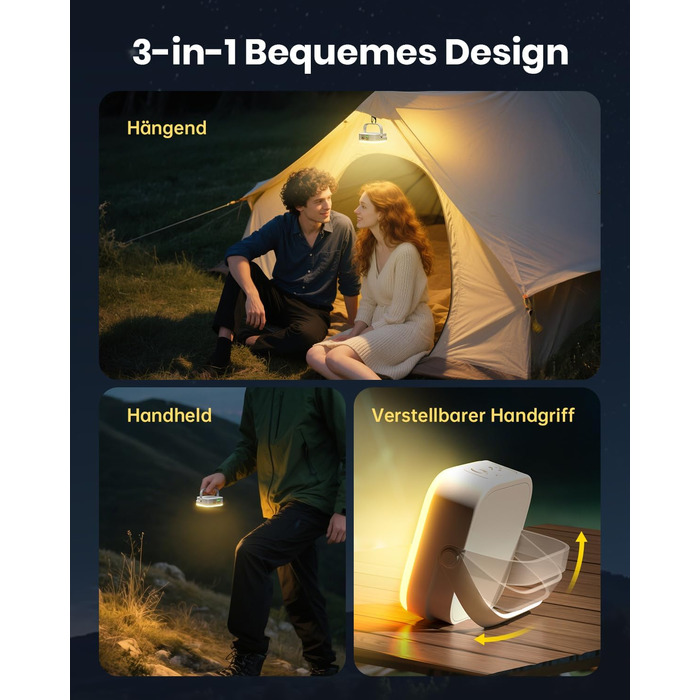 Ліхтар намету Eventek 2 шт. 4000LM, 10000mAh, LED, водонепроникний, 4 режими, для кемпінгу, походу, надзвичайних ситуацій