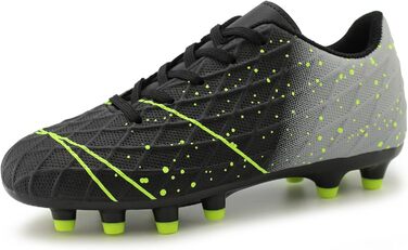 Дитячі футбольні бутси Hawkwell для твердого поля, чорно-зелені, для тренувань та змагань (34 EU)