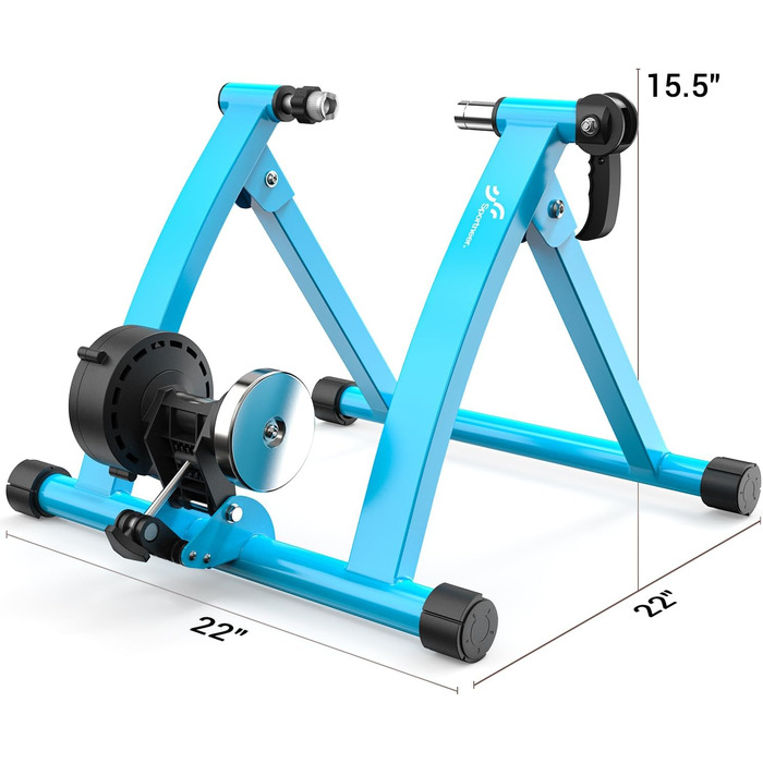 Роликовий тренажер Sportneer для велосипеда - магнітний ролик з 6 рівнями опору для велотренувань в приміщенні (26-28' & 700C)