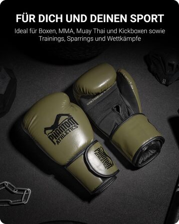 Боксерські рукавички Phantom Boxhandschuhe Elite ATF | 10- | для професійних боксерів (чоловіків та жінок)