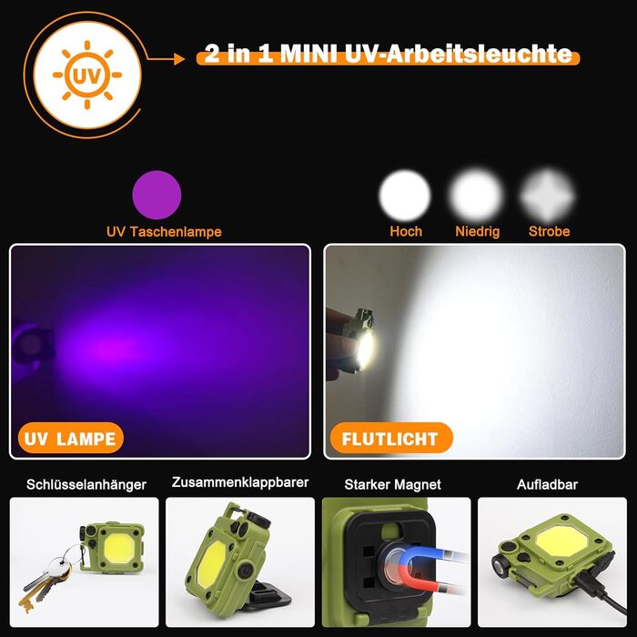 Ліхтар LED BEYSTE 1000000 Люмен, тактичний, водонепроникний, USB-C, для активного відпочинку та надзвичайних ситуацій, чорний