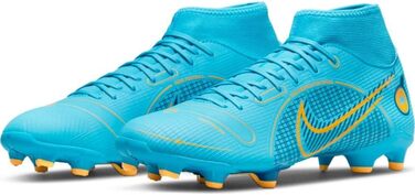 Дитячі футбольні бутси Nike Vapor 14 Club (38 EU, Синій/Помаранчевий)