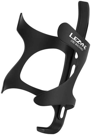 Тримач для пляшки Lezyne CNC Cage AL, алюмінієвий, чорний, 2022, фляготримач для велосипеда