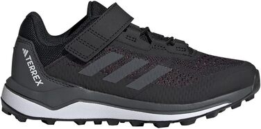 Дитячі кросівки adidas Terrex Agravic Flow для трейлраннінгу, унісекс, з липучкою, 30 EU, чорно-сіро-помаранчеві