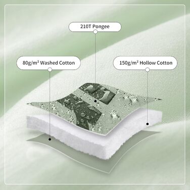 Спальний мішок Naturehike для дорослих та дітей, 3-4 сезони, водонепроникний, 190 x 75 см, зелений