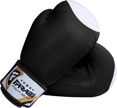 Боксерські рукавички Farabi з натуральної шкіри для боксу, MMA, муай-тай, кікбоксингу, тренувань та спарингів