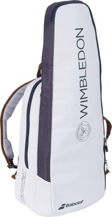 Рюкзак тенісний Babolat Pure Wimbledon біло-сірий для ракет та аксесуарів