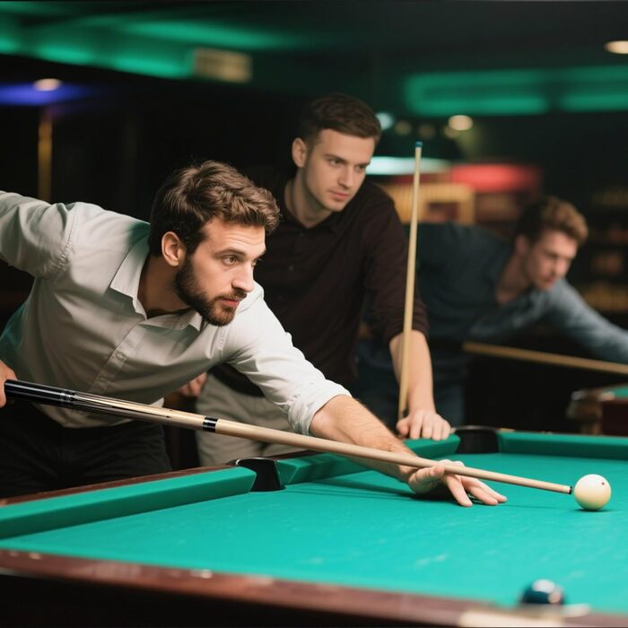 AKLOT Більярдний кий професійний з телескопічним подовженням, канадська береза, з кейсом для кия, 147 см (58''), 538-595 г (19-21oz) (Сріблястий 595 г)