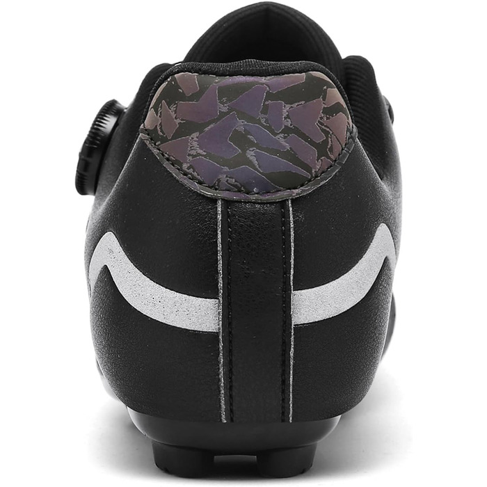 Велотуфлі для шосейного велосипеда для чоловіків, сумісні з педалями Look SPD SPD-SL Delta Lock, білі (41 EU, чорний)