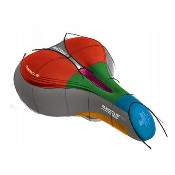 Гелеве велосипедне сідло Wittkop Medicus Pro 6.3 для MTB, трекінгових та міських велосипедів