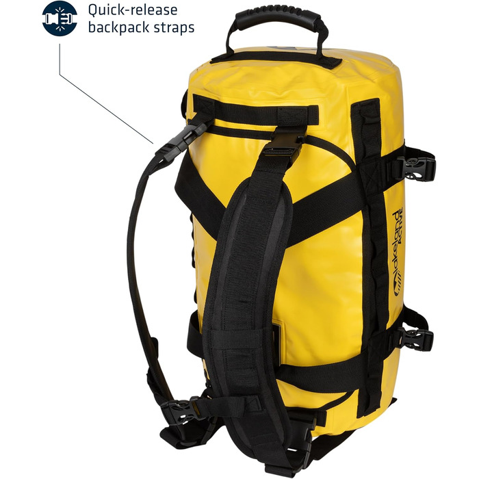 Спортивна сумка та рюкзак Lakeland Active Ullswater, водонепроникний, 40 л, жовтий