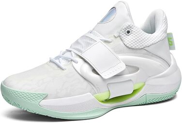 Чоловічі баскетбольні кросівки для хлопців, баскетбольні тренувальні кросівки, зручні кросівки для тенісу та бігу, чорно-білі, 869 (36 EU, білий 869)