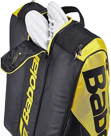 Тенісна сумка Babolat RH X12 Pure Aero для дорослих, унісекс, жовто-чорна, багатофункціональна, універсальний розмір