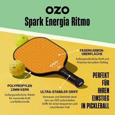OZO ракетка для піклболу Power для початківців, помаранчева