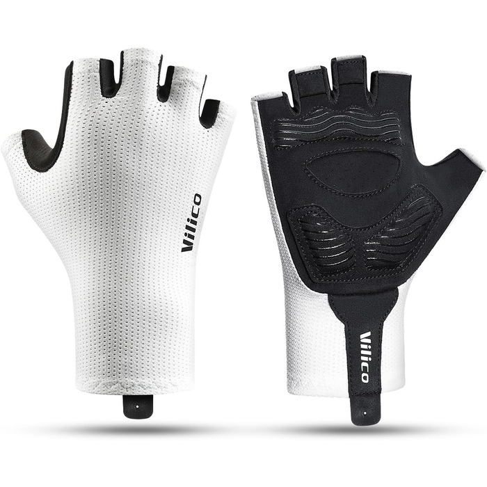 Велосипедні рукавички Professionee: дихаючі, амортизуючі, з силіконовою поверхнею для катання, альпінізму та активного відпочинку (білі, XL)