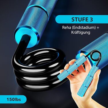 Тренажер для м'язів рук RPM Power PowerGripper Металевий, 150lbs, синій – для тренування хвату, кистей і передпліччя