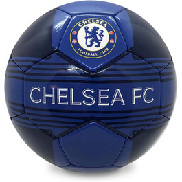 Футбольний м'яч Chelsea FC з логотипом клубу, офіційний мерч, подарунок для фанатів, синій, розмір 4