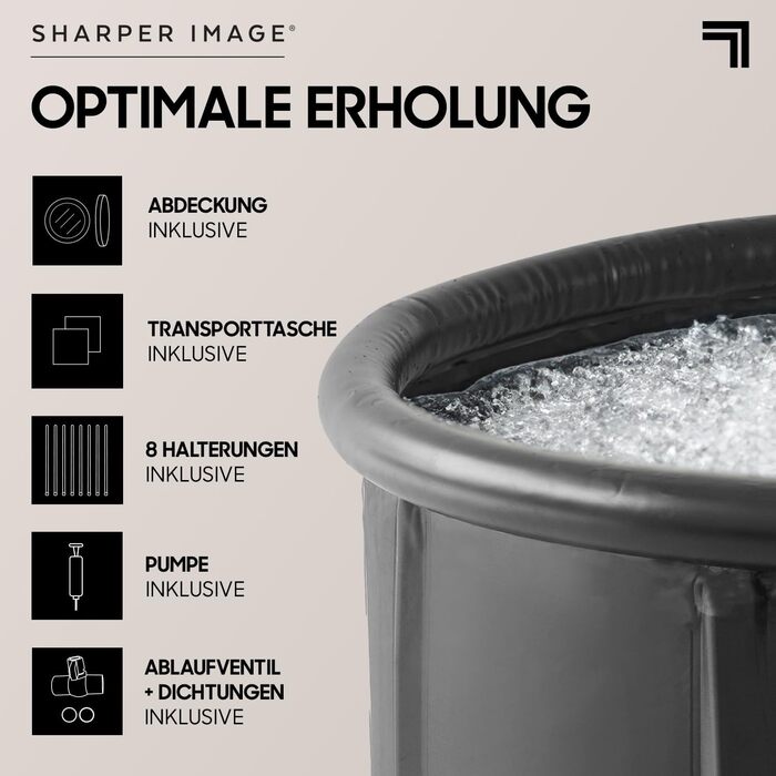 Шарпер Імедж - Мобільне Відро для Льоду: Відновлення, Розслаблення та Енергія